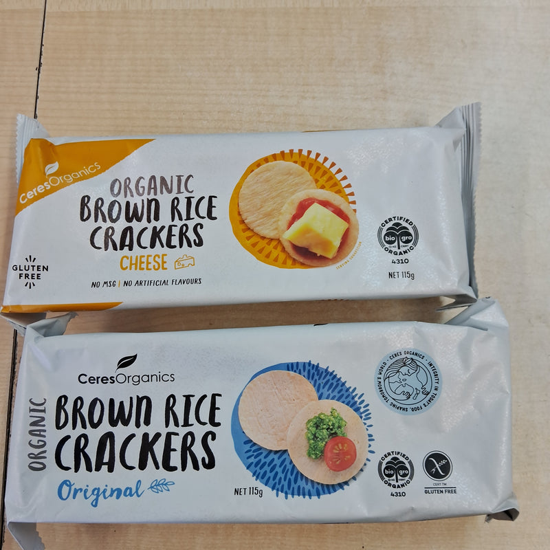 Organic Rice Crackers with Chia