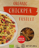 Chickpea Fusilli with Aubergine & Tomato