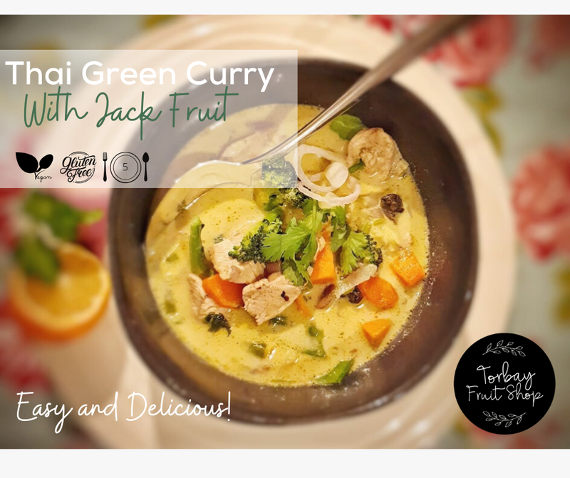 Vegan Thai Green Curry + Jackfruit ( Serves 6)