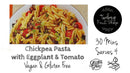 Chickpea Fusilli with Aubergine & Tomato