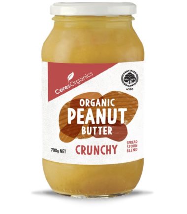 Organic Peanut Butter Crunchy 700g