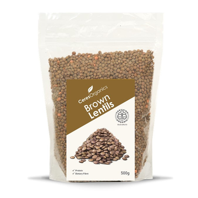 Organic Brown Lentils 500g