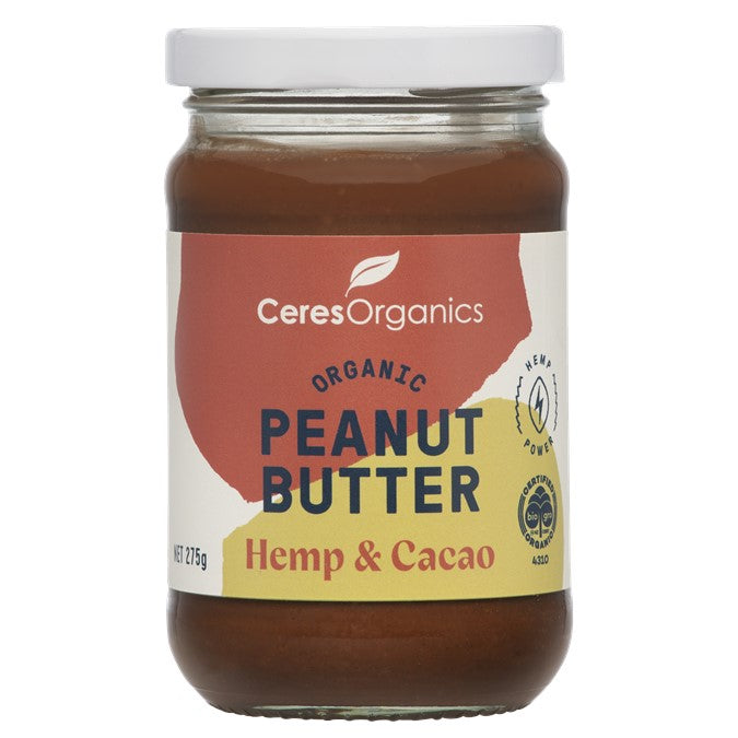 Ceres Organics Hemp and Cacao Peanut Butter 275g