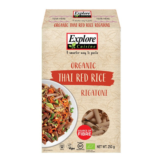 Organic Thai Red Rice Rigatoni 250g